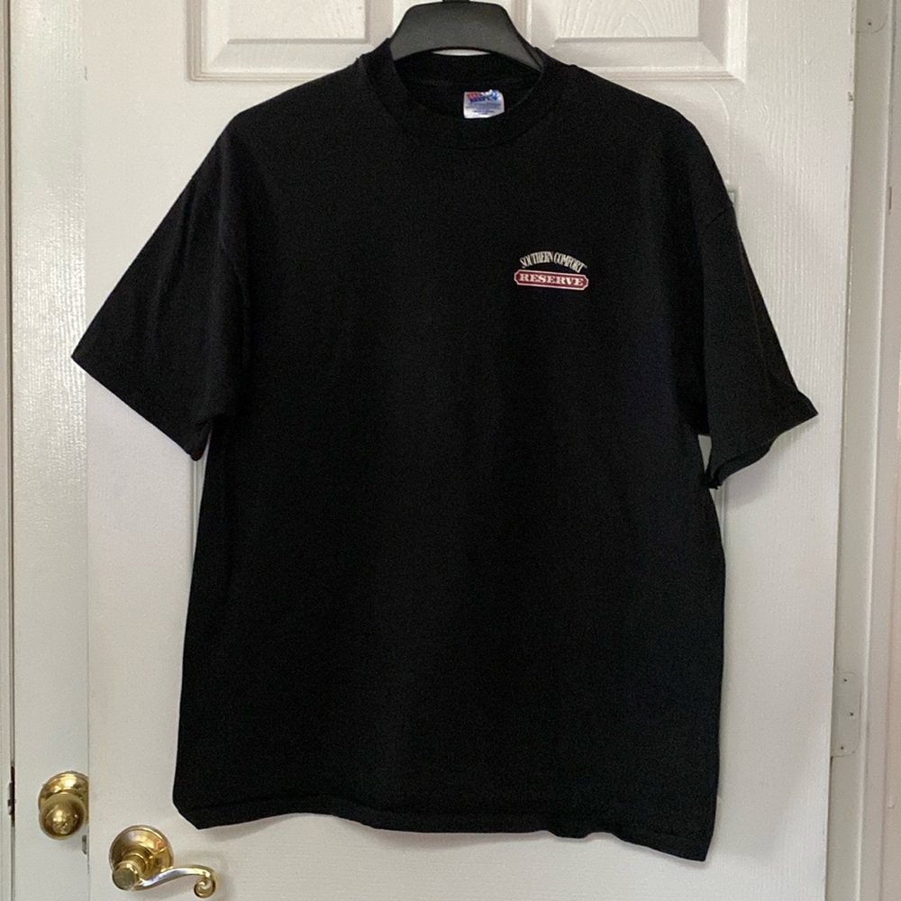 VTG 90’s Single Stitch Southern Comfort Reserve Black Promo T-shirt Tee Shirt